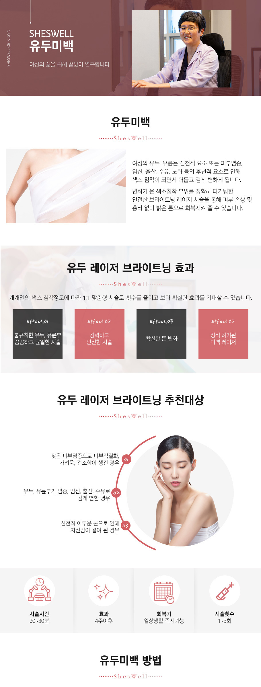 유두미백