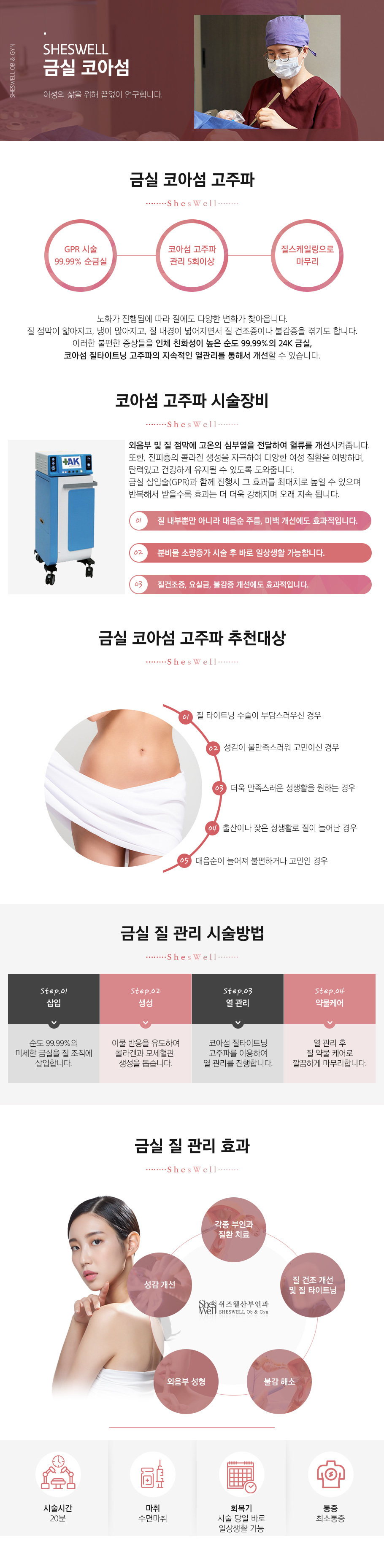 금실 코아섬 고주파